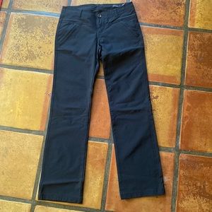 Prana black quick drying hiking pants size 2/small